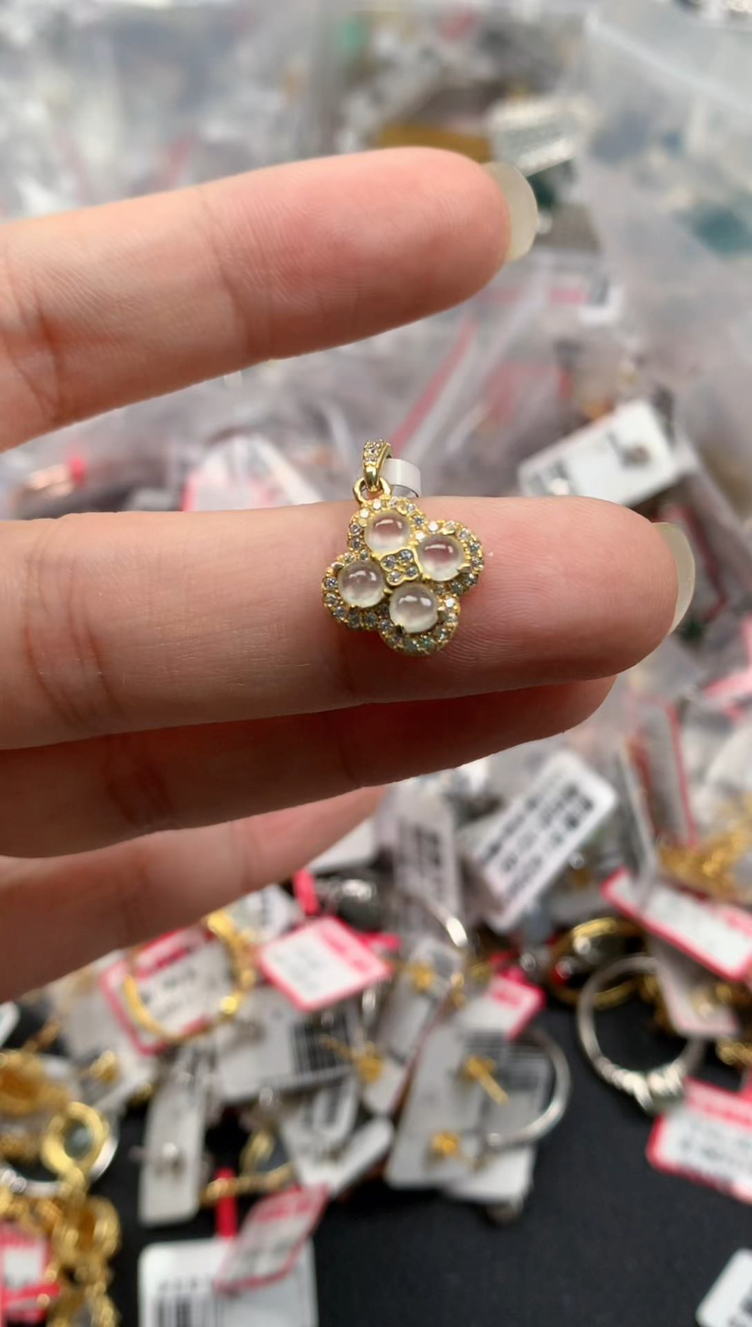 翡翠戒指银S925镶嵌天然A货缅甸翡翠