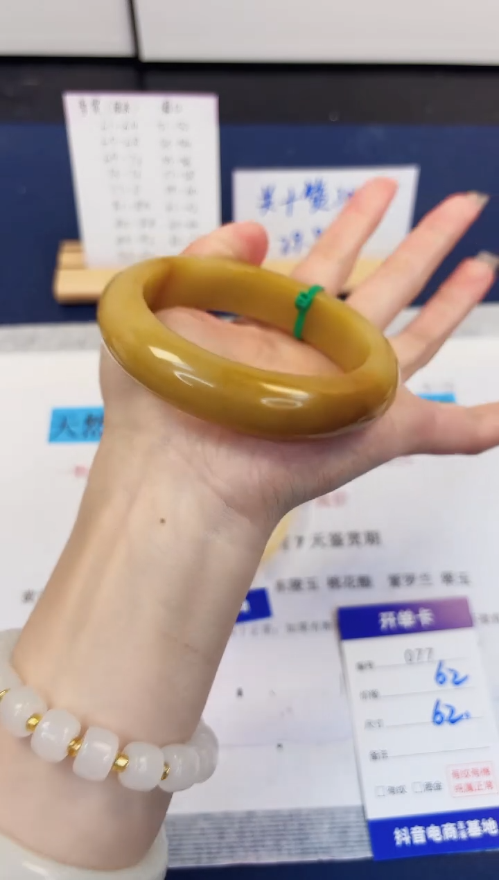 【闪购商品】石英质玉手镯未镶嵌77-财气镯-圈口62