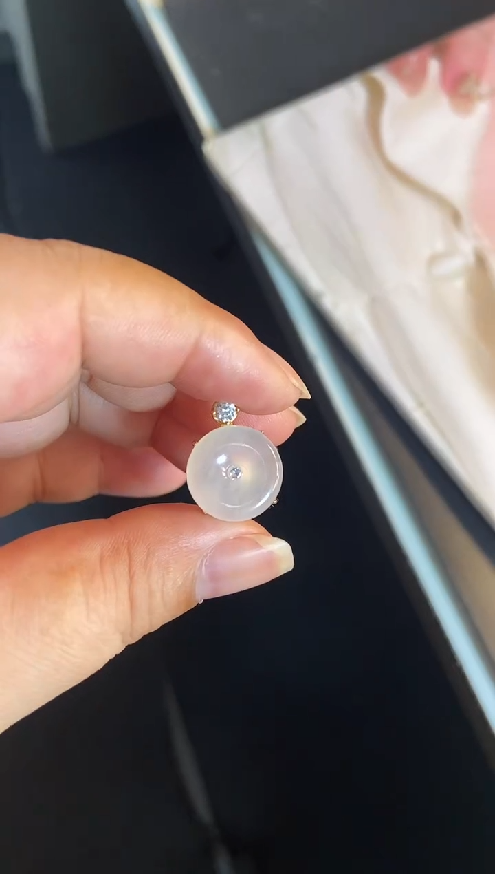 吊坠(不含链)银S925镶嵌翡翠1