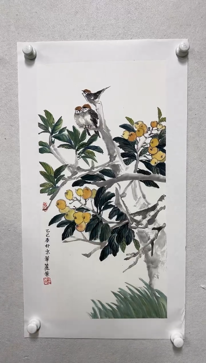 国画老师绘画作品