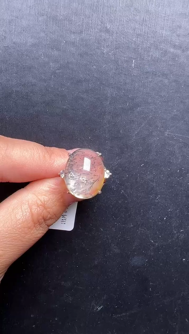 未镶嵌戒指水晶胶花小树戒指 JP55494 