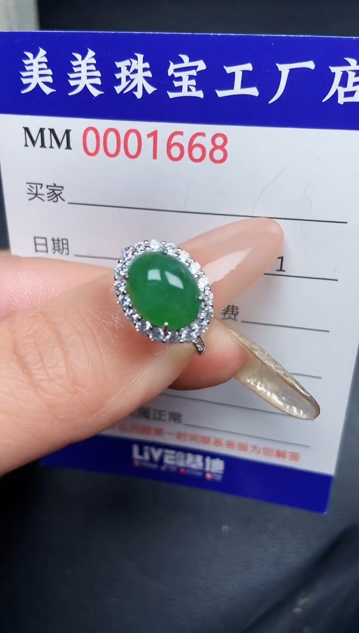 【闪购商品】翡翠颈饰银S925镶嵌1668