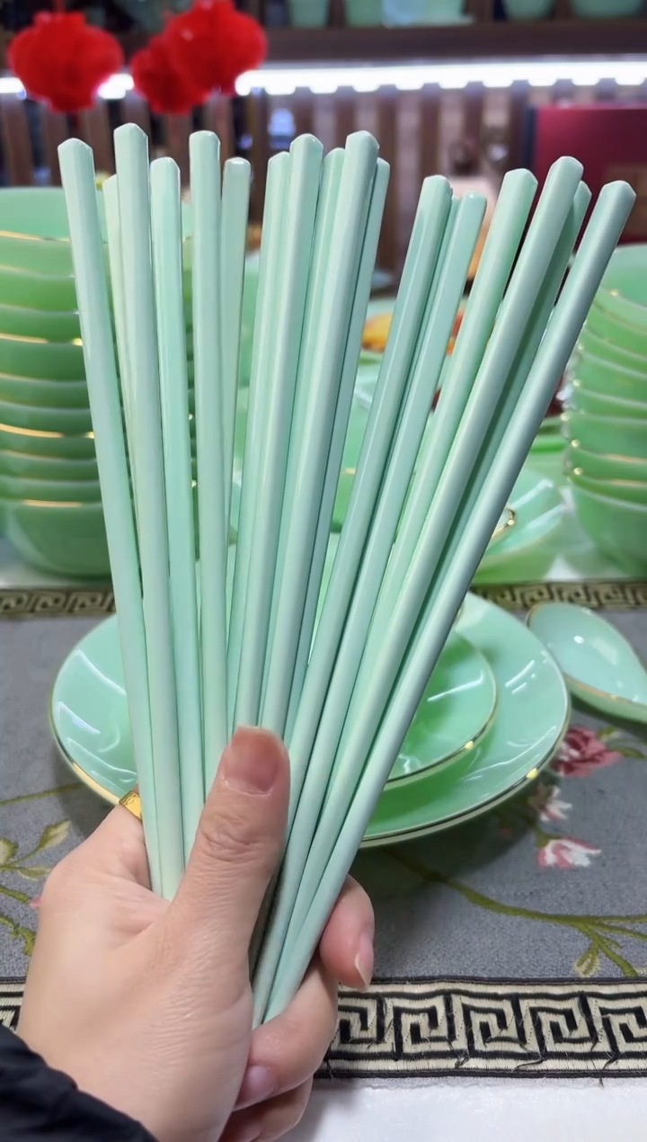玉瓷    筷子10双景德镇    