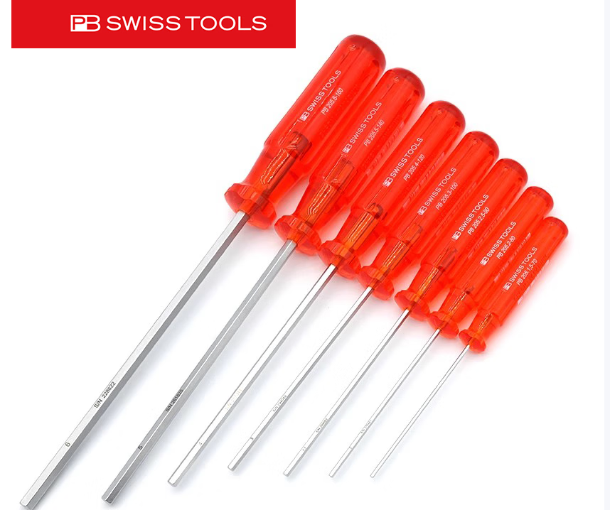 瑞士工具PB SWISS TOOLS平头加长批杆内六角螺丝刀205/205L系列