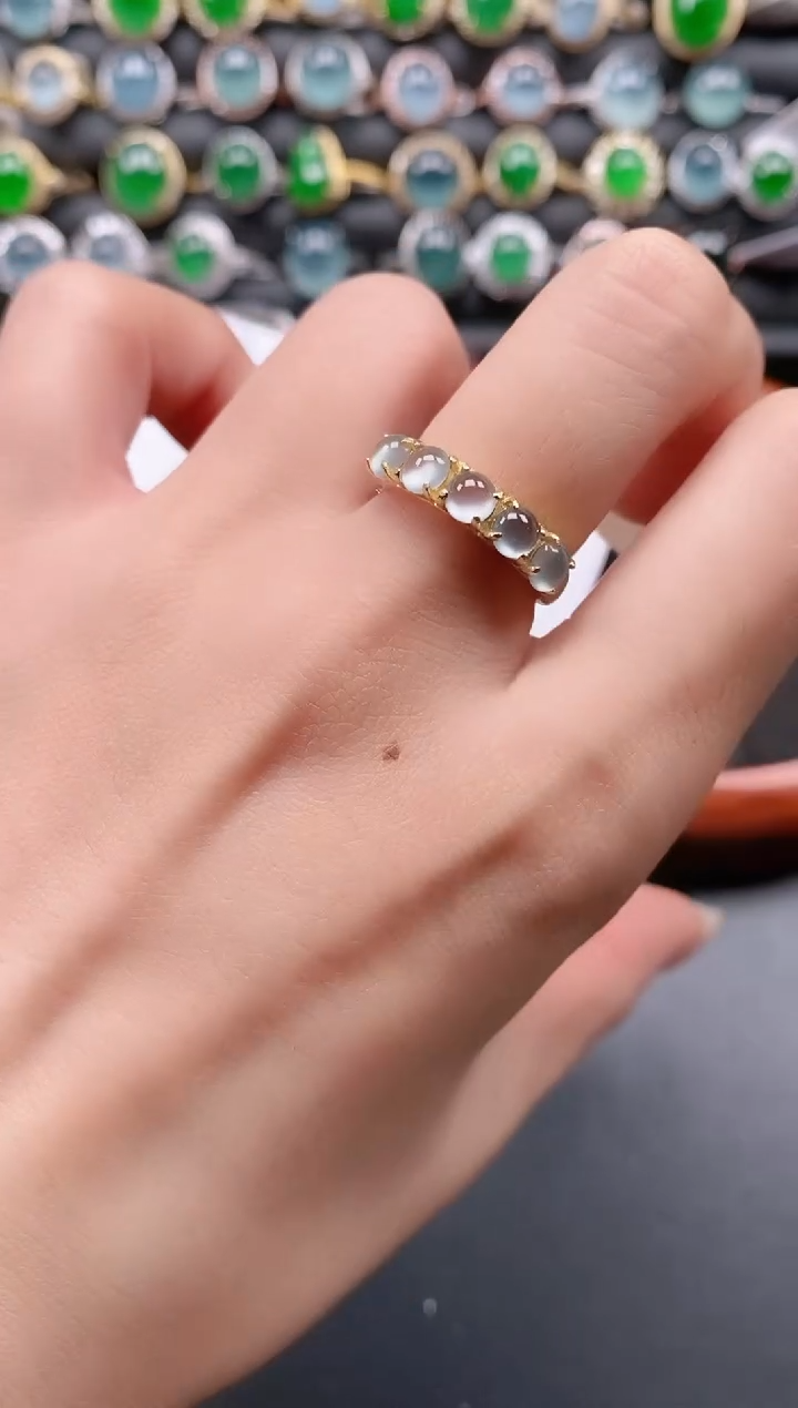 银S925镶嵌戒指翡翠11111