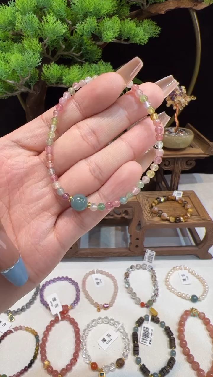 【闪购商品】手链未镶嵌碧玺手饰@@