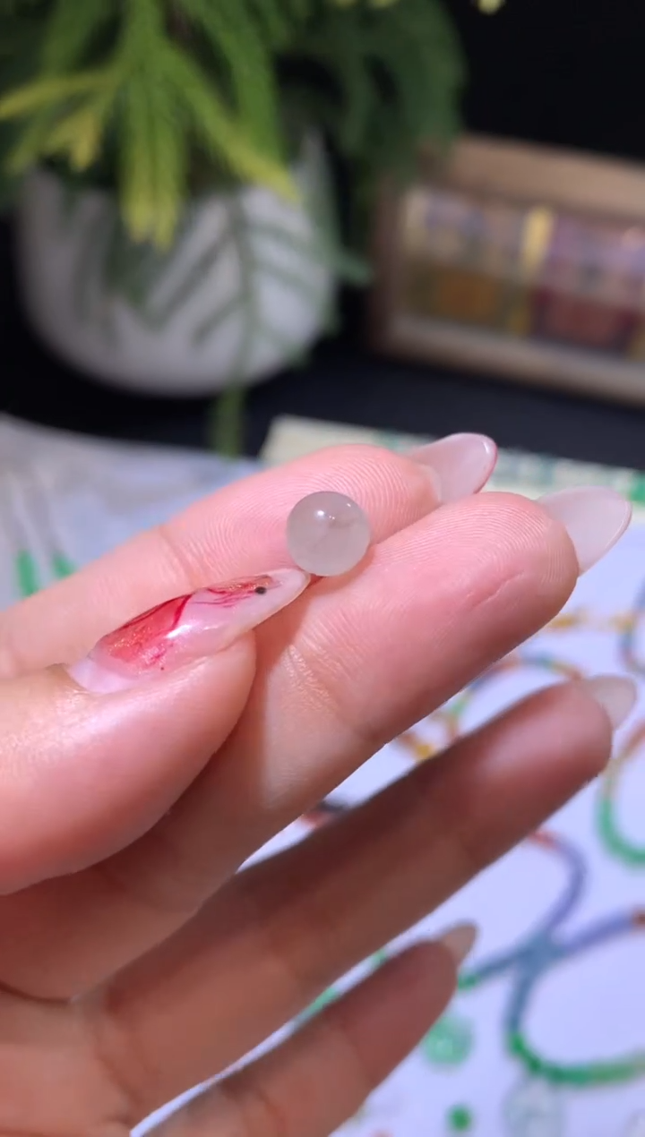 【闪购商品】定制翡翠未镶嵌7.3*咖色珠子480+48