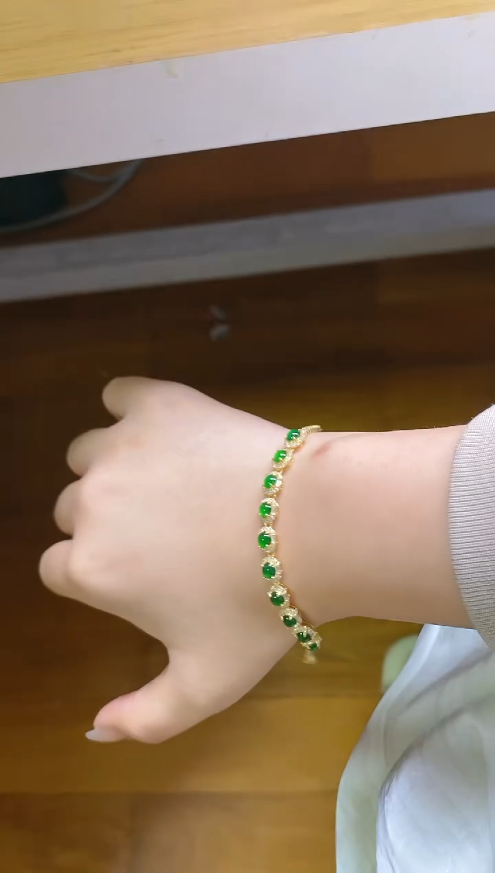 翡翠戒指银S925镶嵌1212