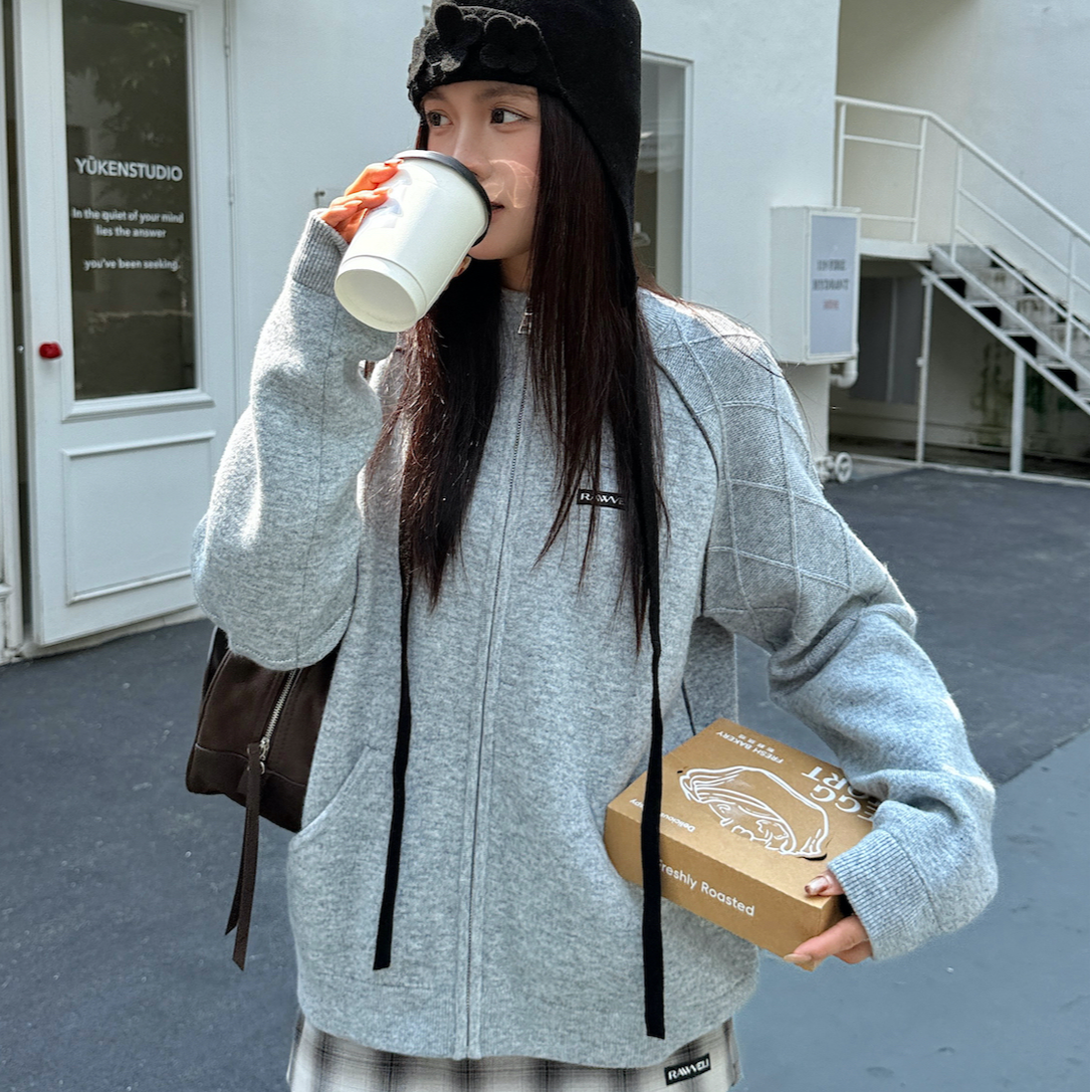 河岸家设计师RAWVEIL 60s重塑经典巴恩风开衫针织外套26春夏