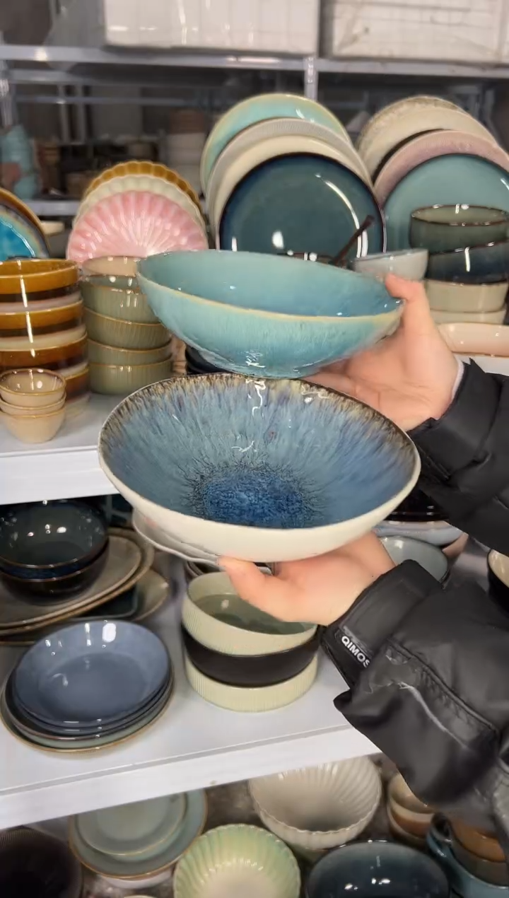 陶瓷外贸尾货瑕疵满20包邮X2菜碗