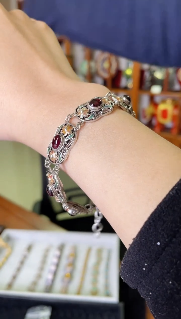 【闪购商品】非遗绝技花丝镶嵌镯子