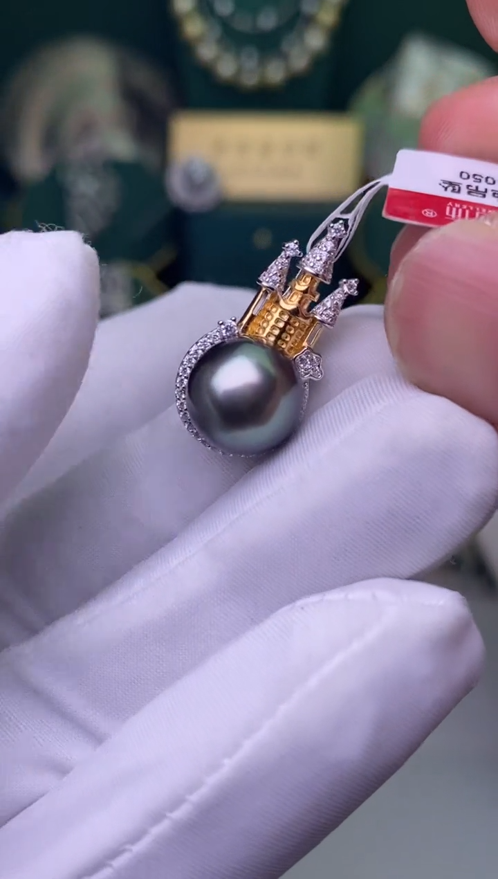 【闪购商品】海水珍珠颈饰银S925镶嵌11-12