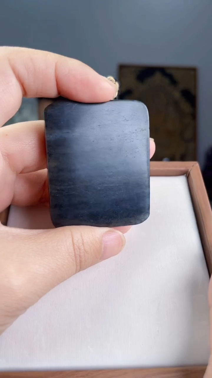 和田玉未镶嵌挂件平安牌