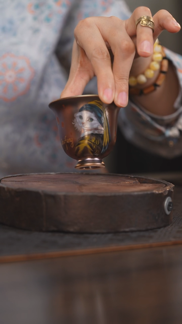 【闪购商品】杯94柴房陶瓷丨窑宝绘画单杯