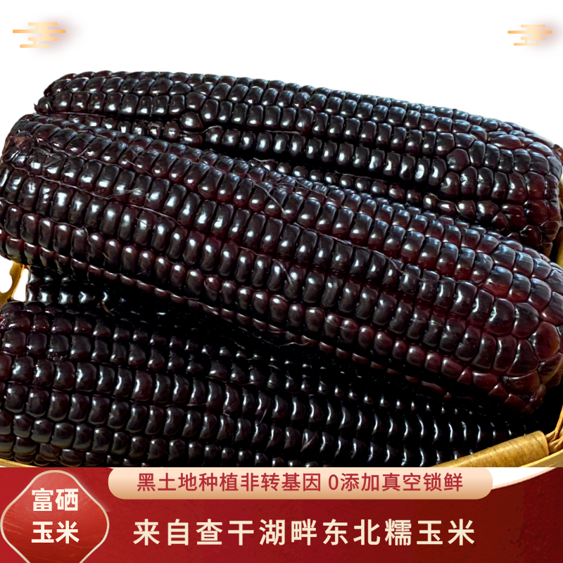 2025新东北头茬甜糯黑糯玉米大棒10根（5斤）真空包装0添加软糯粗粮