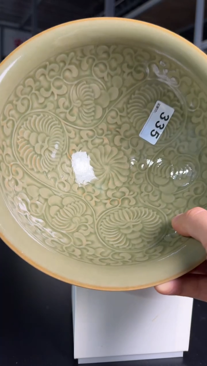 耀州窑仰山大团聚碗正品