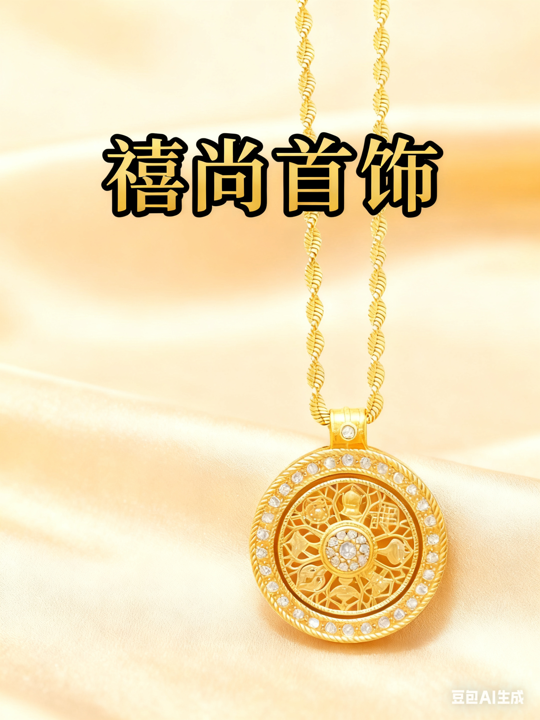 禧尚专属--八宝罗盘吊坠时尚经典