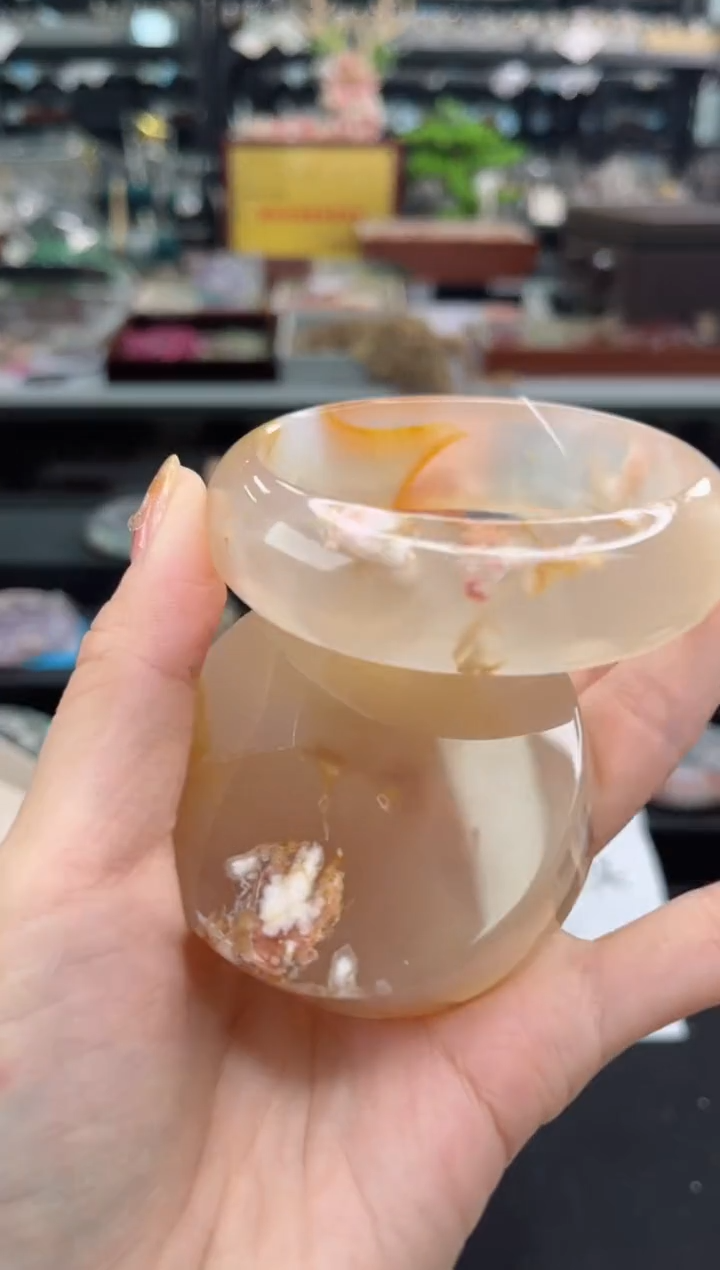 【闪购商品】石英质玉手镯未镶嵌59圈口（赠品镯心）6681171