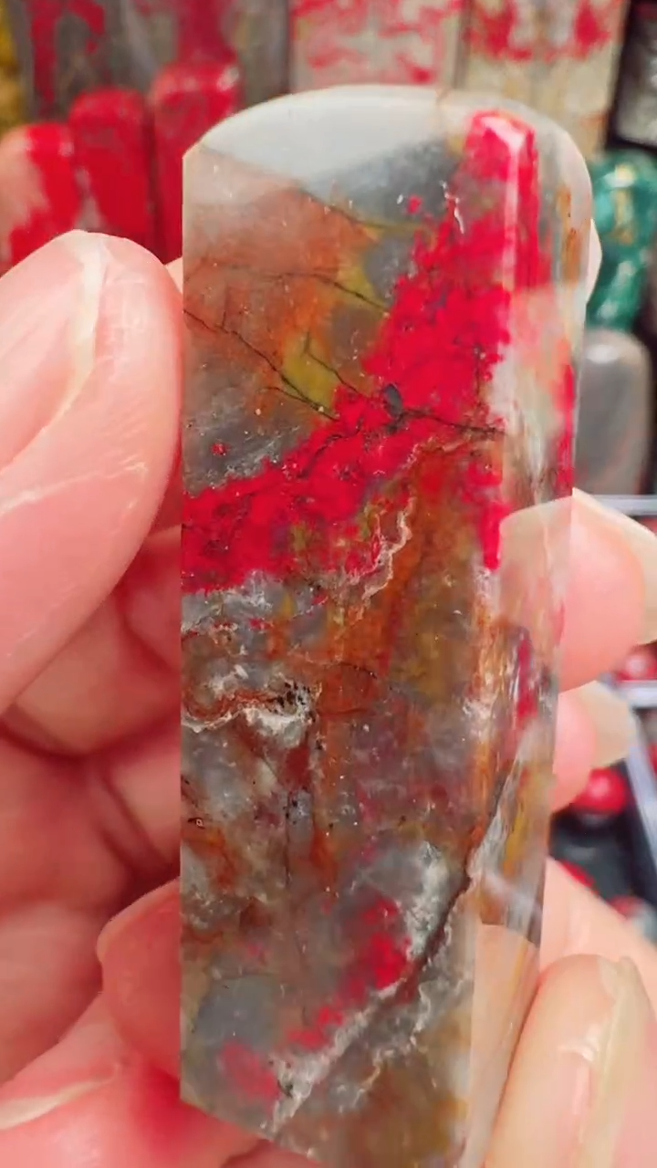 昌化鸡血石昌化鸡血石印章1.5*5.0