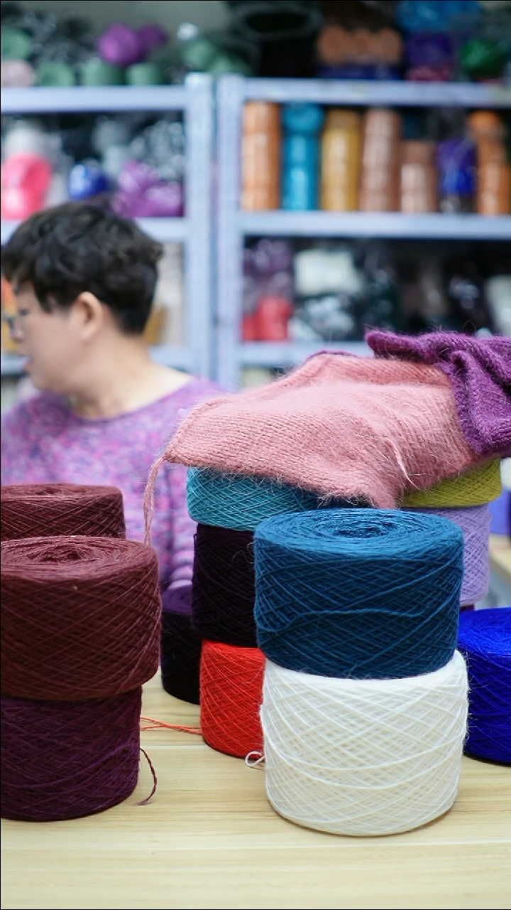 貂毛欢姐手编线A831