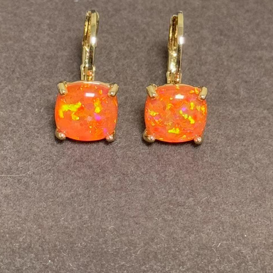 【小艾珠宝】9062【原创欧泊opal系列】设计师澳宝耳饰