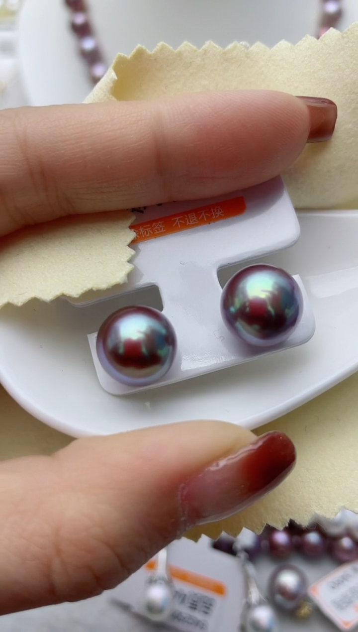 【闪购商品】淡水珍珠耳饰18K金镶嵌W80