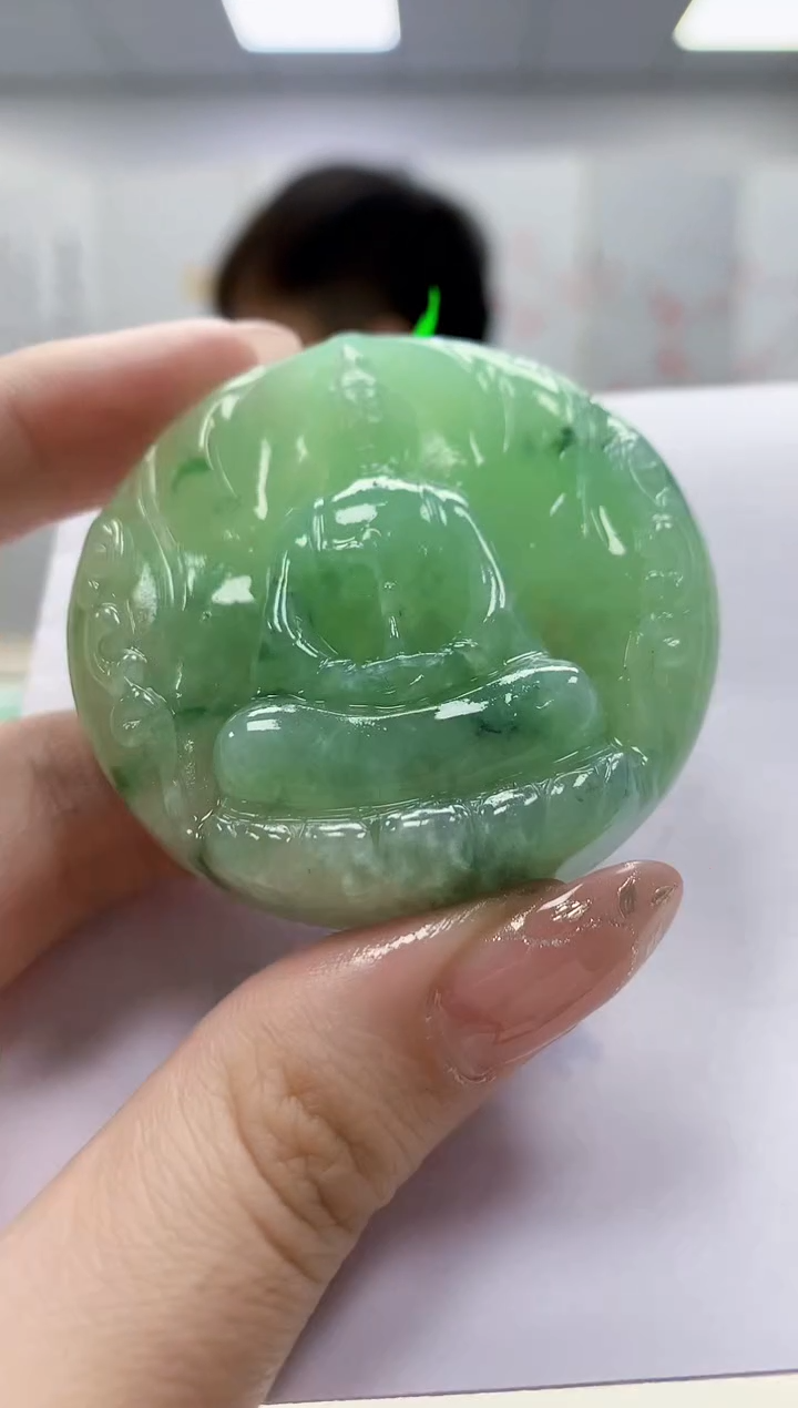 未镶嵌定制翡翠4868jw-毛货挂件35