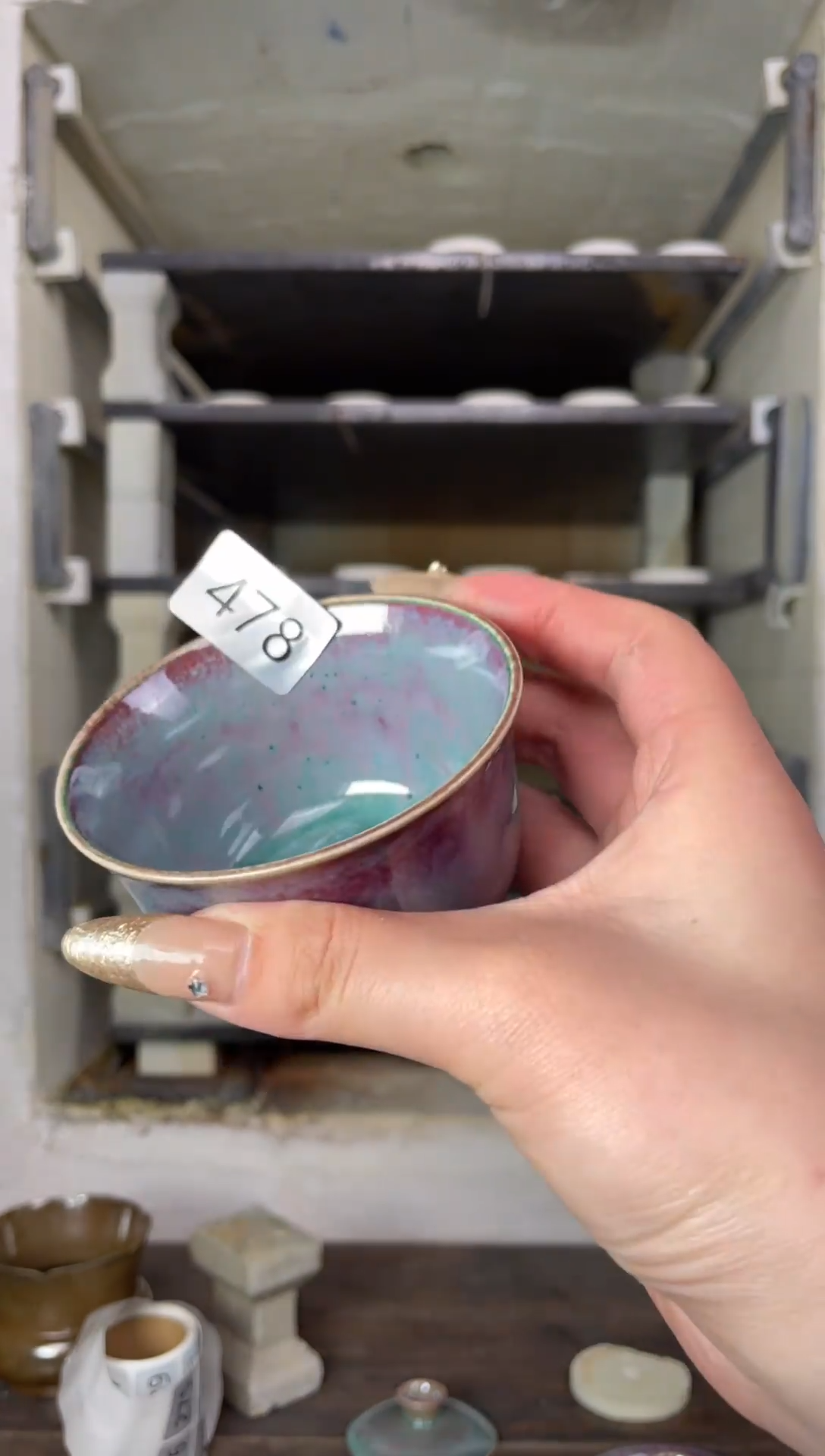 【闪购商品】摆件钧瓷手工茶器窑变