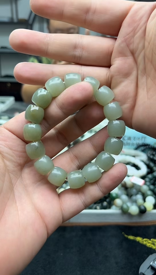 未镶嵌手串和田玉纯天然新疆且末迪克兰13