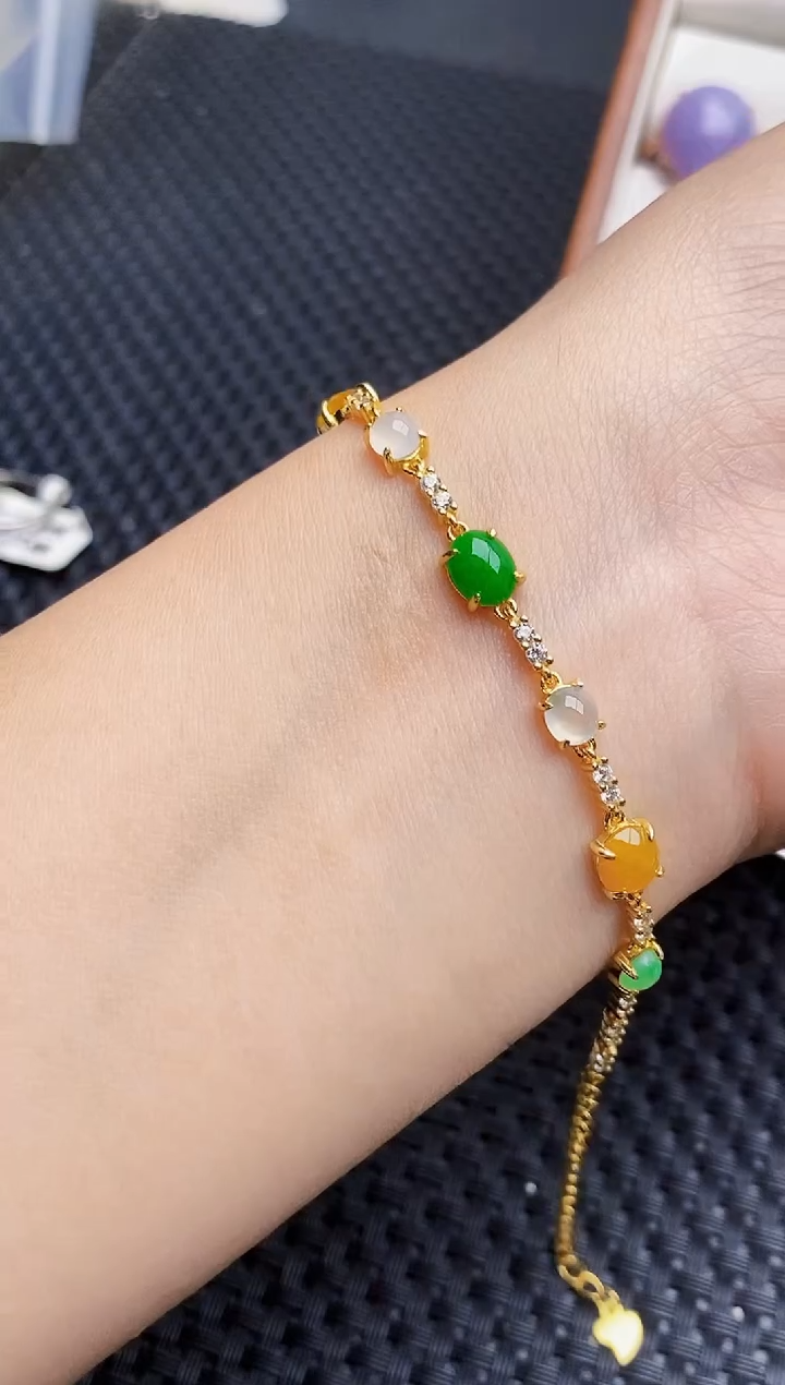 银S925镶嵌戒指翡翠5761