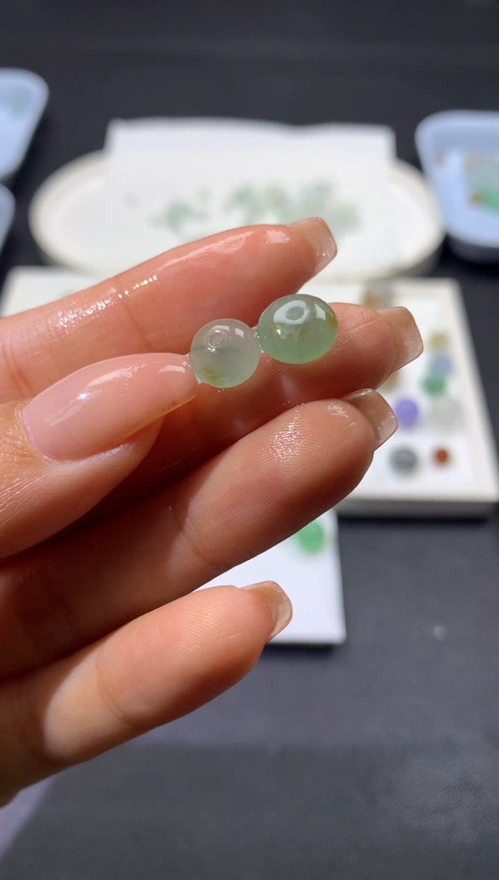 【闪购商品】定制翡翠未镶嵌珠10