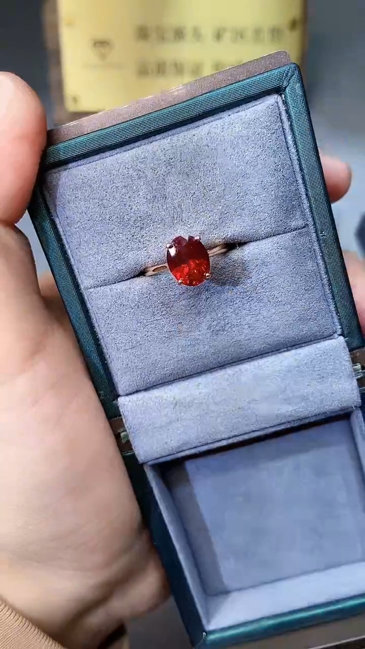 【闪购商品】红宝石戒指银S925镶嵌354