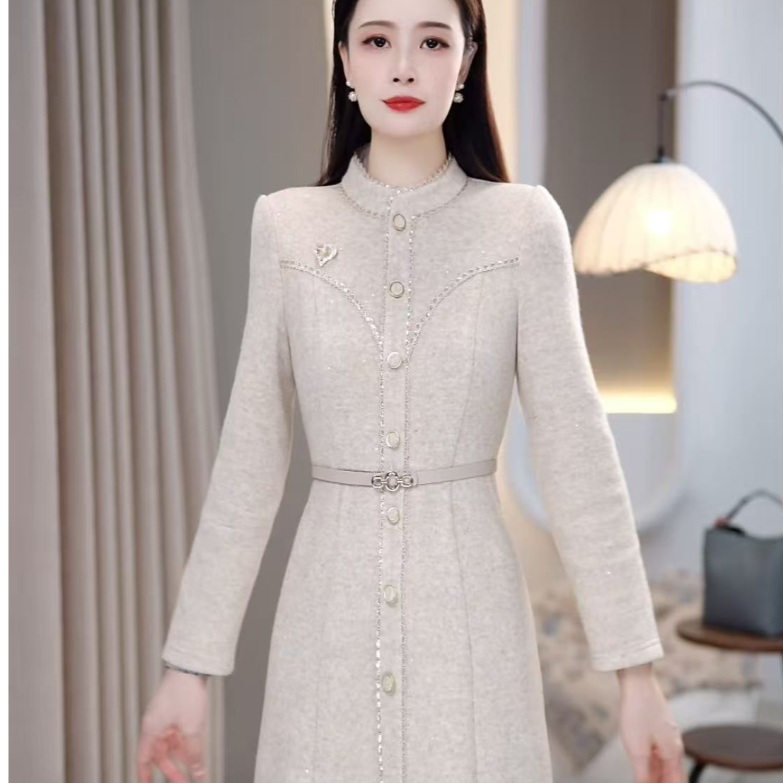 [依铭服饰] 8888 款 #  秋冬 2025 减龄 收腰 显瘦  连衣裙