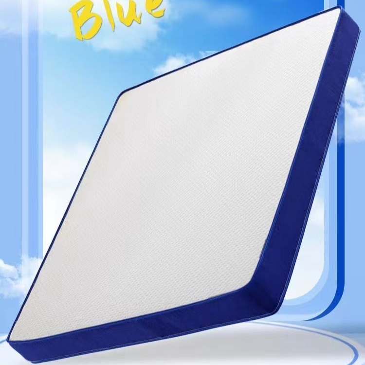 蓝色记忆棉床垫静音加厚护脊垫双人软垫家用床垫负离子床垫