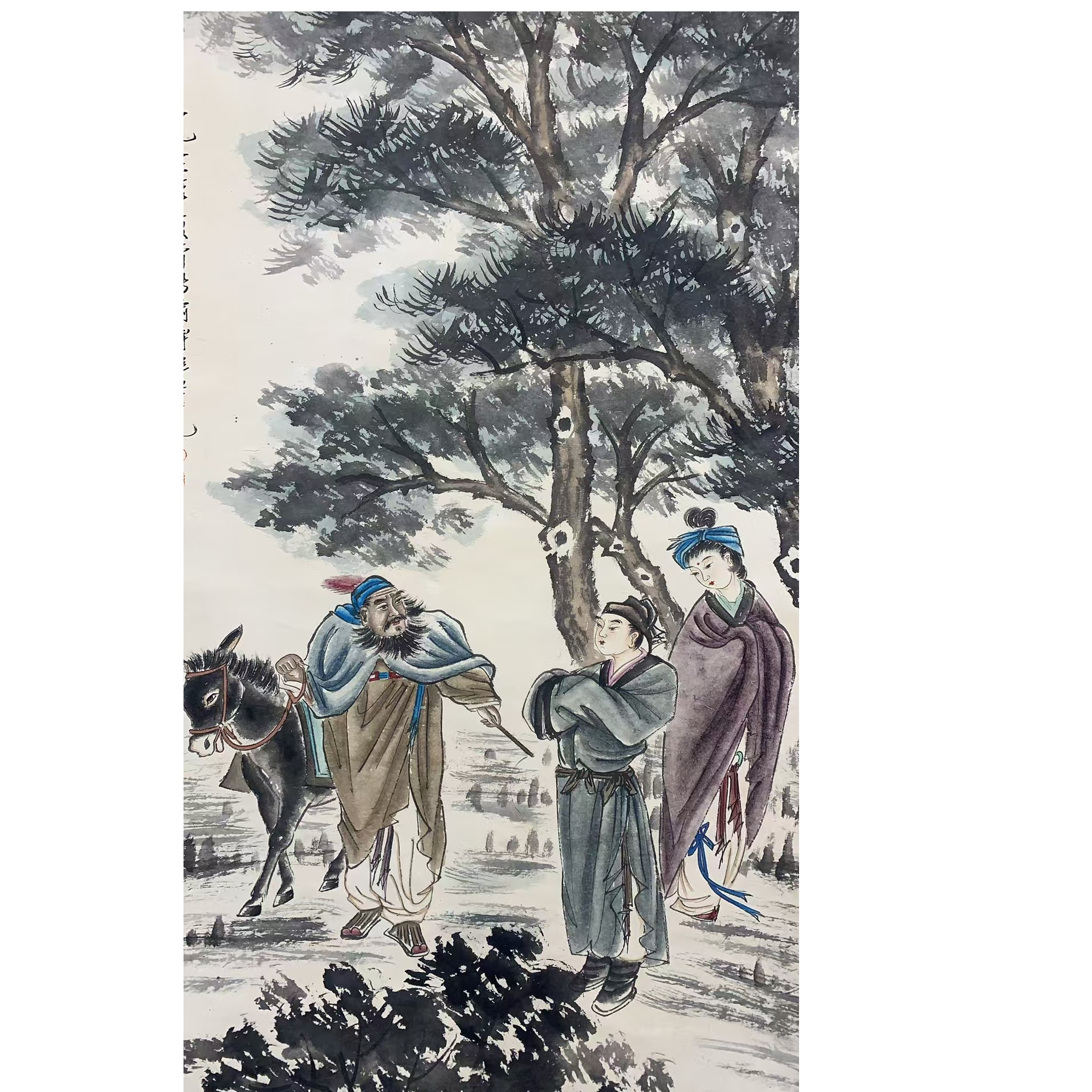 傅老款 人物立轴 135 65 7.8平尺