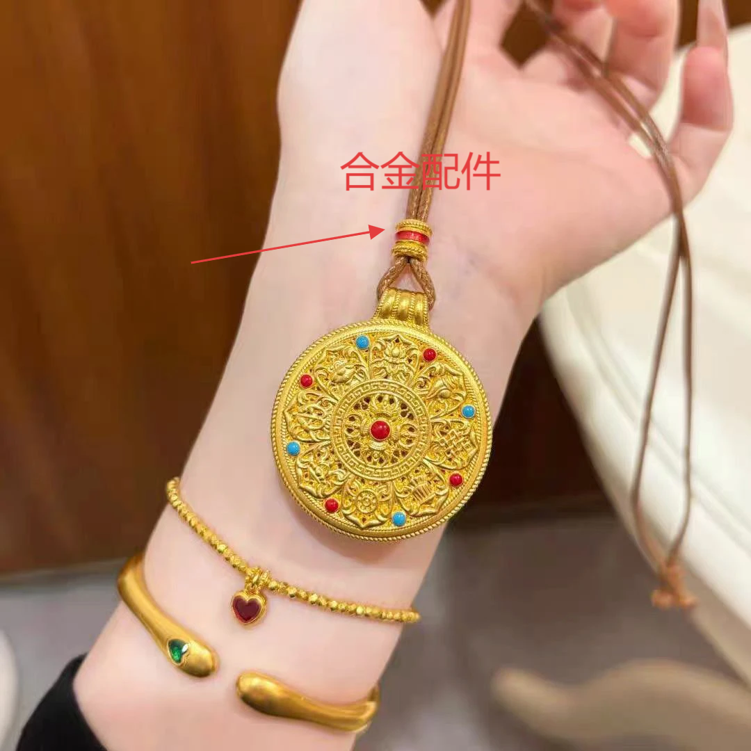 足金999投资金条古法罗盘金丝如意圆满足金999硬金工艺水贝黄金