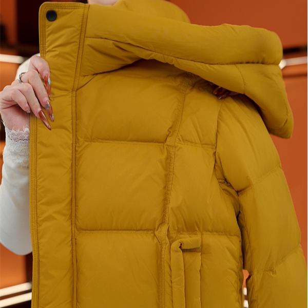 （甄选大朵鸭绒）2025高端连帽保暖羽绒服气质舒适轻奢外套