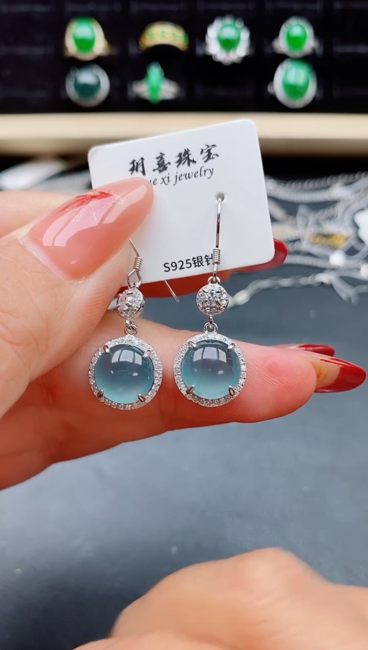 【闪购商品】翡翠戒指银S925镶嵌32321