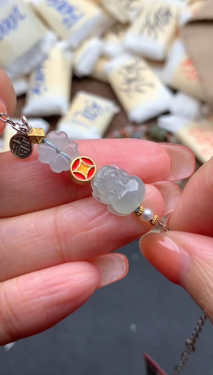 银S925镶嵌挂件翡翠1