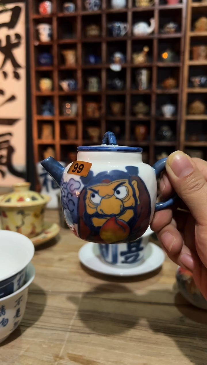 【闪购商品】观云听雨手绘茶具