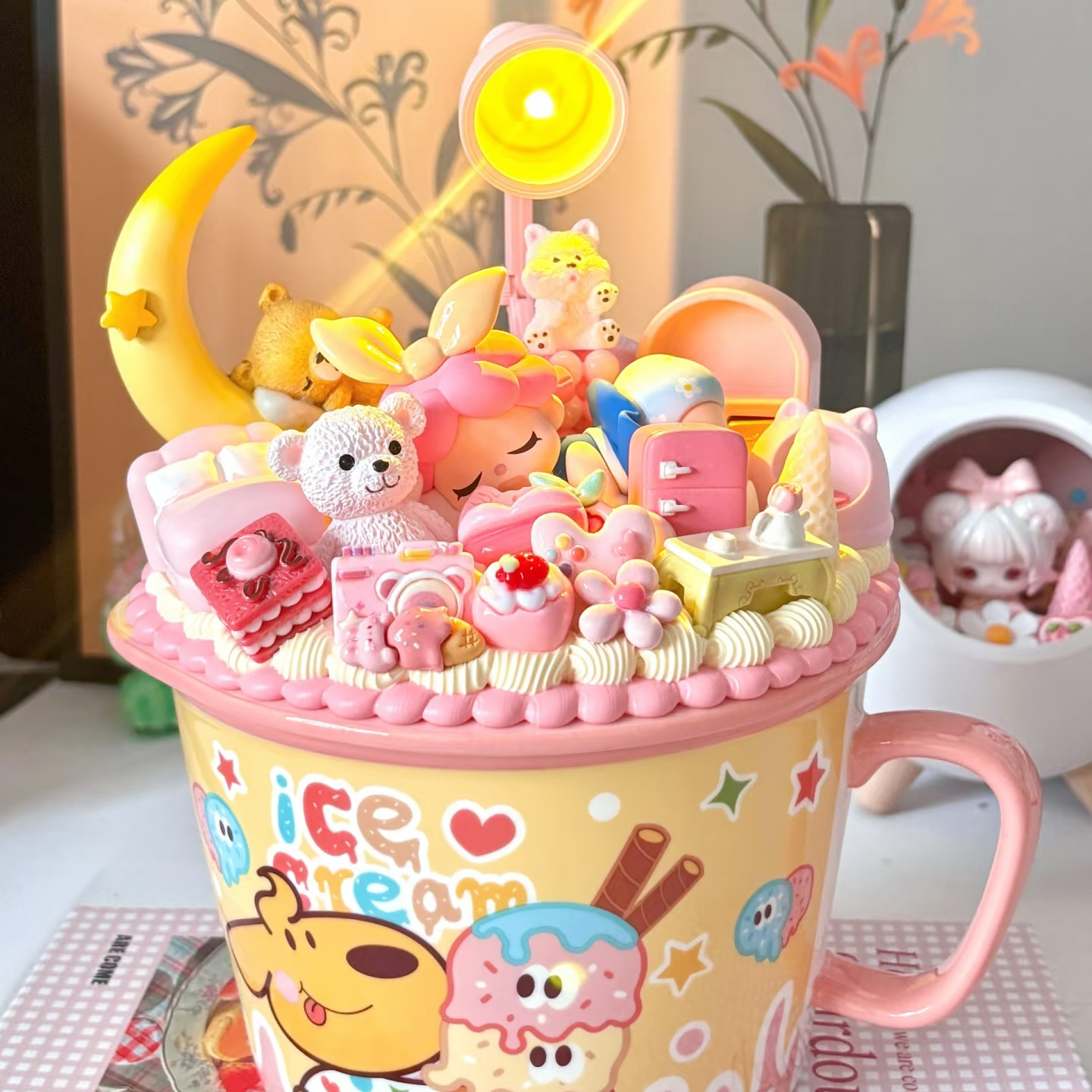 【小馒头手作】奶油胶泡面碗 拍下不退