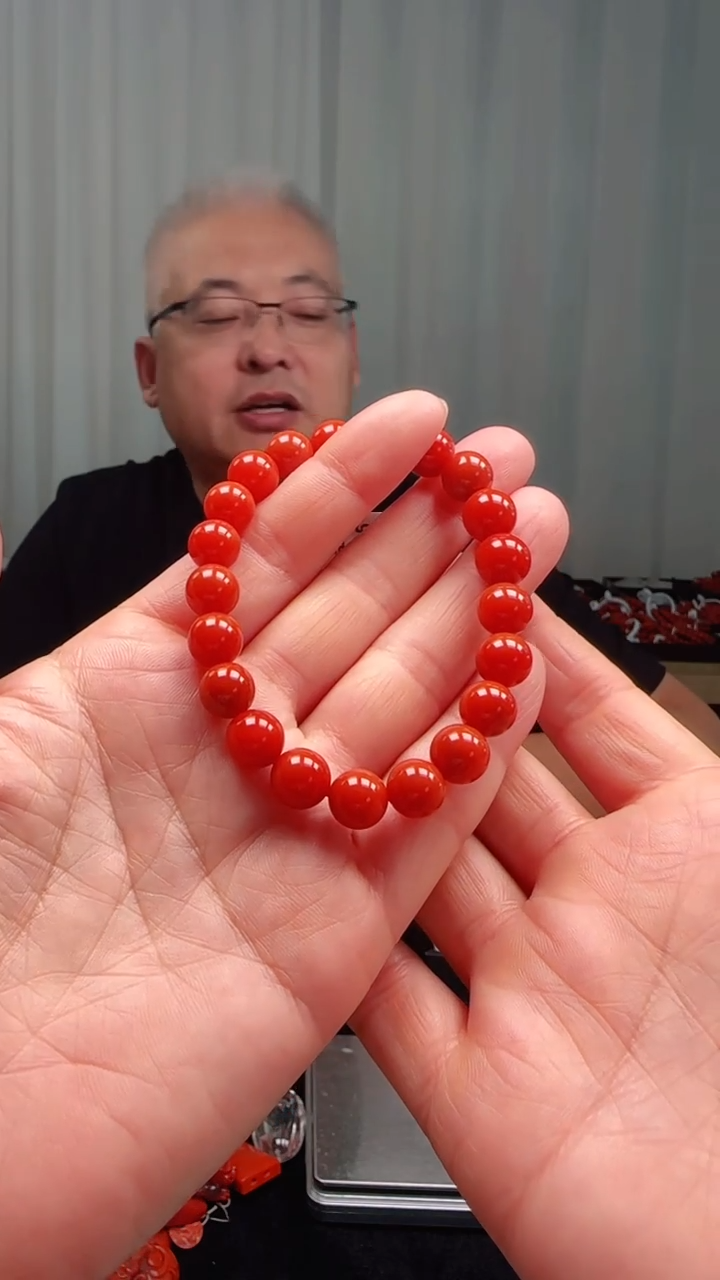 未镶嵌多样性发一件南红玛瑙【云端】9mm保山圆珠单圈 