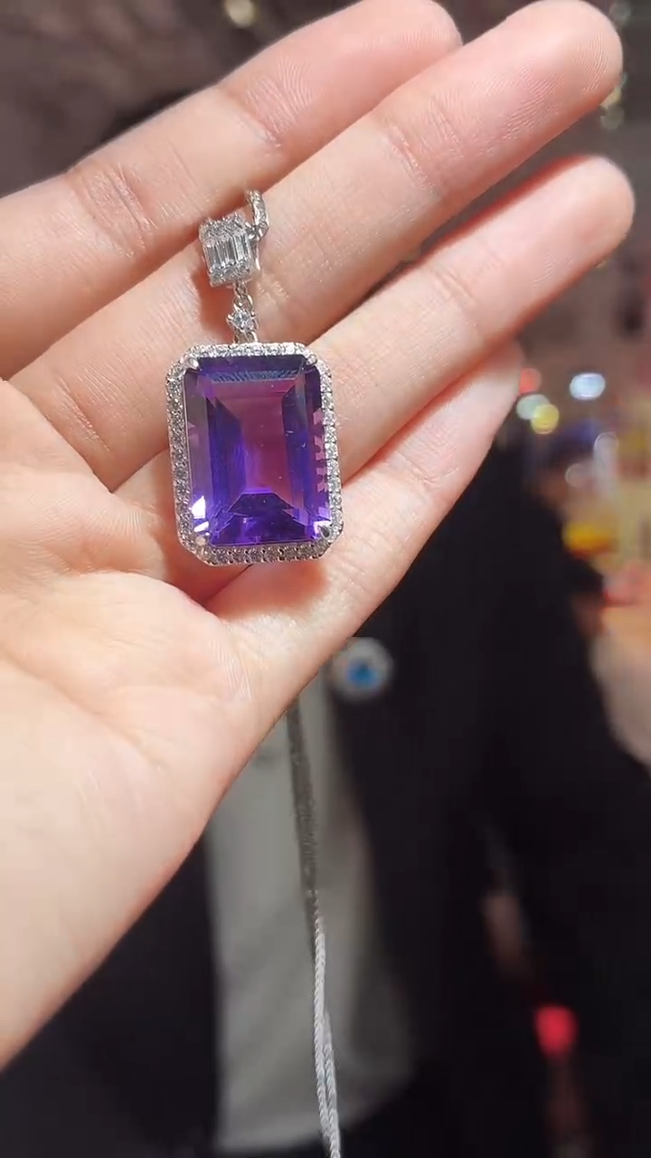 颈饰银S925镶嵌水晶（扎德严选）