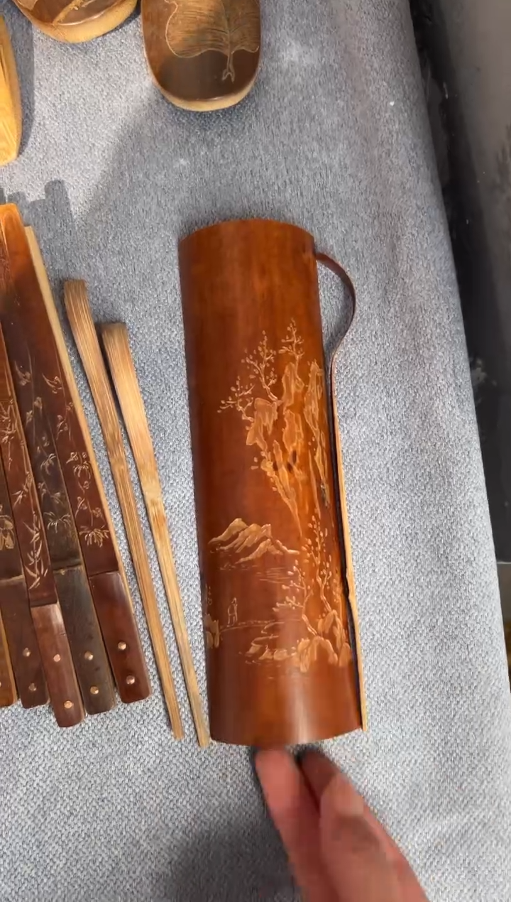 【闪购商品】扇子拆房老料茶则茶拨