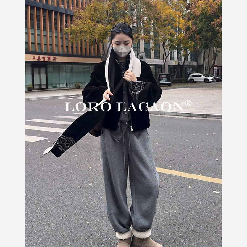 以赛亚 半黄梅子 冬季立领拉链轻奢高级美利奴羊皮毛一体女 88239