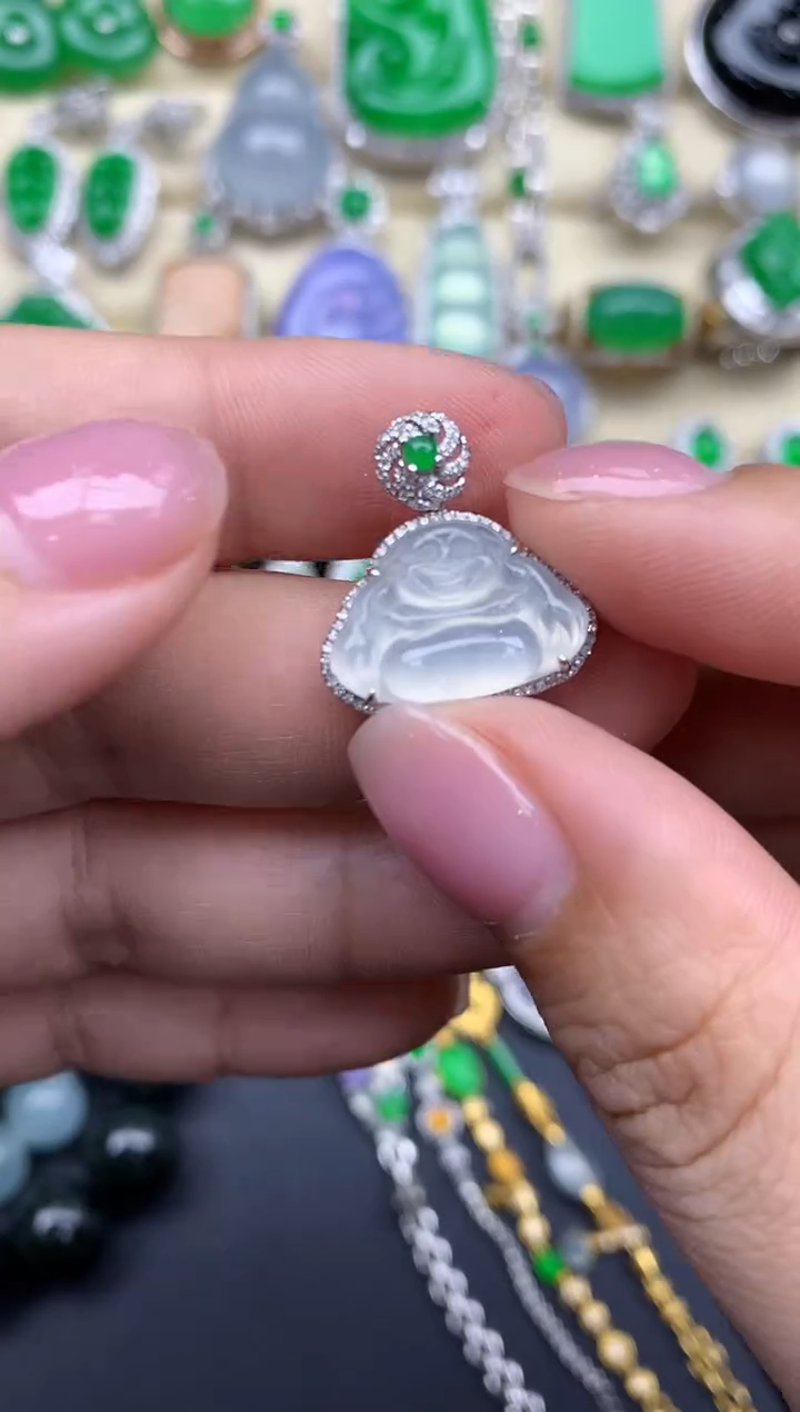 【闪购商品】翡翠颈饰18K金镶嵌212-中国好珍宝