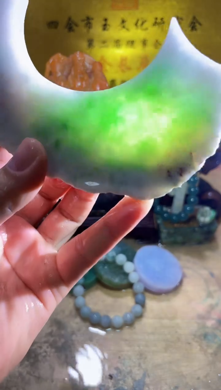 未镶嵌挂件翡翠A货常星7198