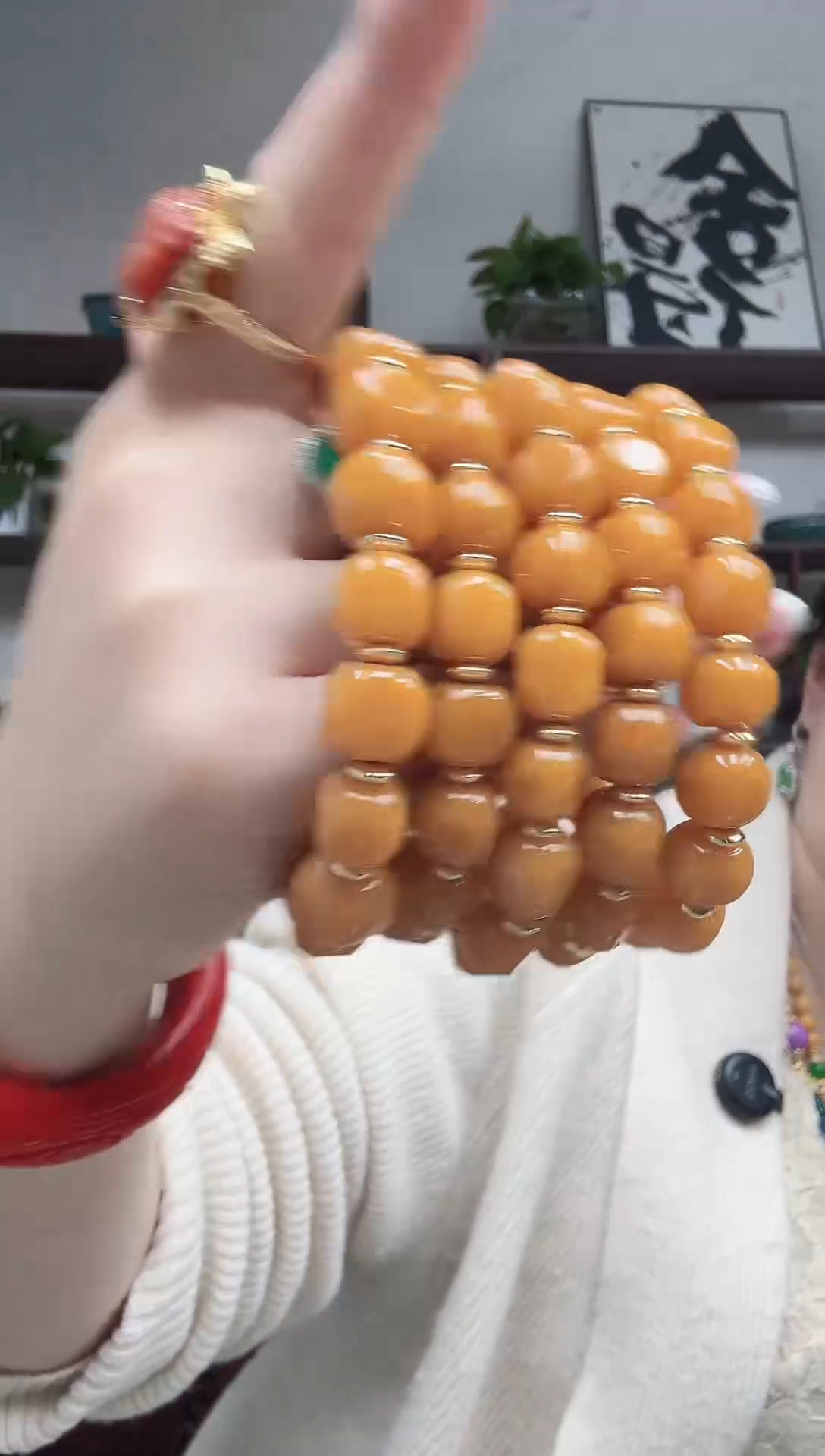 未镶嵌手链翡翠黄翡方糖手串