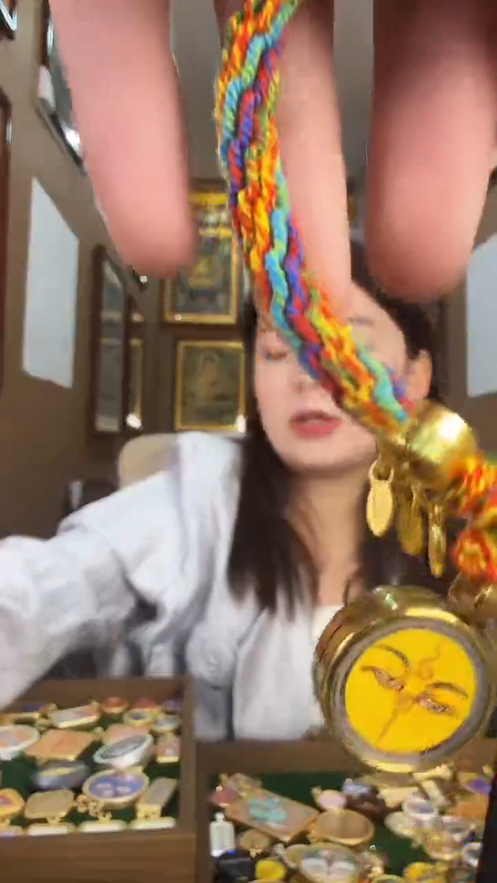 吊坠文老师-热贡纯手绘唐卡