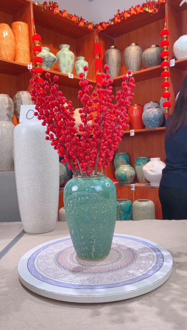 【闪购商品】瓶绿森林 中号 陶瓷花瓶 无花 微瑕